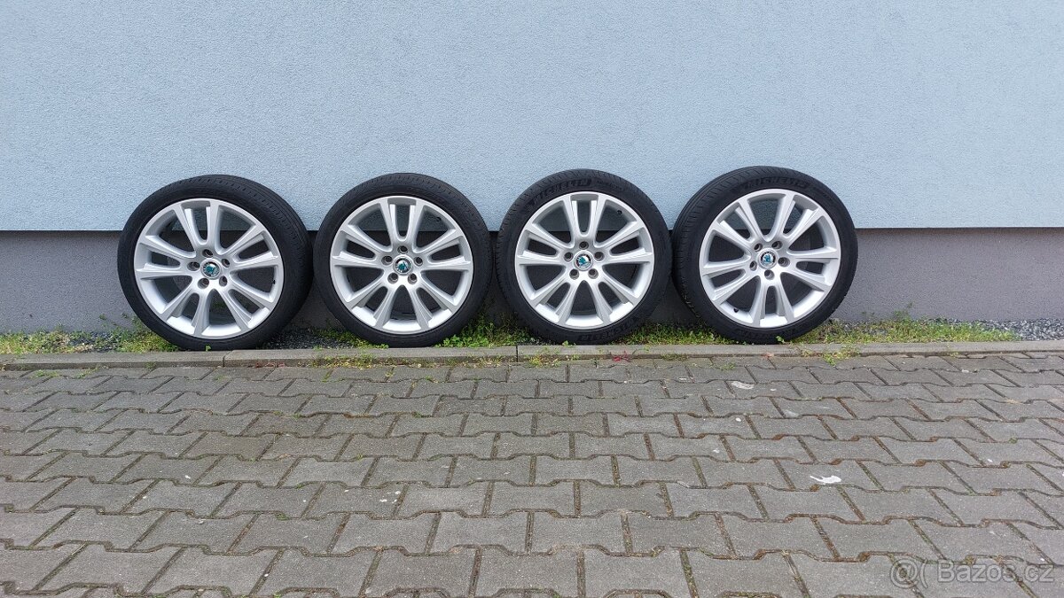 Alu kola 5x112 r18 Zenith originál Škoda Octavia rs II