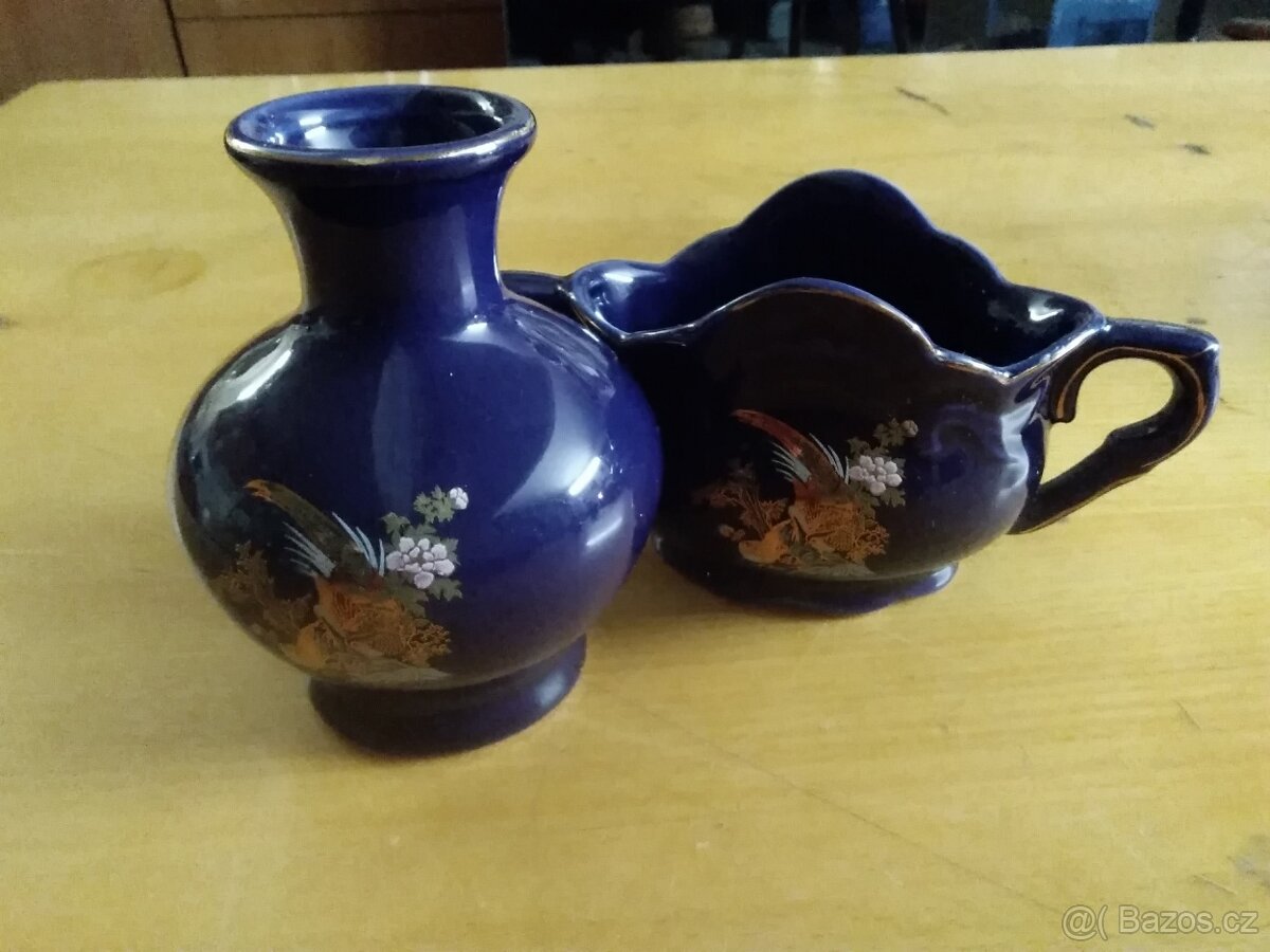 Modrý porcelán