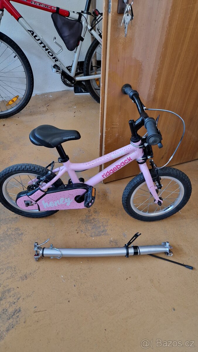 Dětské kolo 14 + tyč