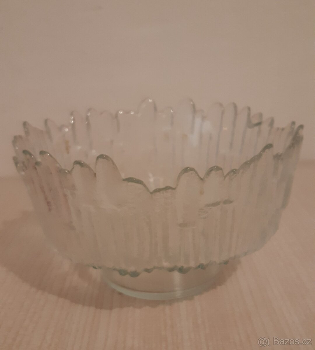 Lisovaná mísa Ledovec-Pavel Pánek-Union Glass