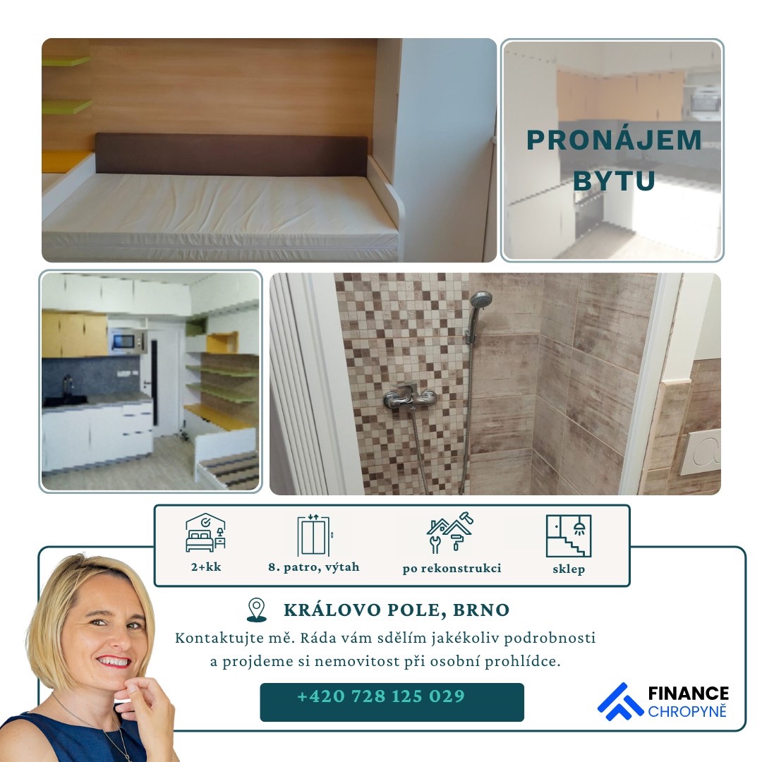 Pronájem Brno Královo Pole 2+kk