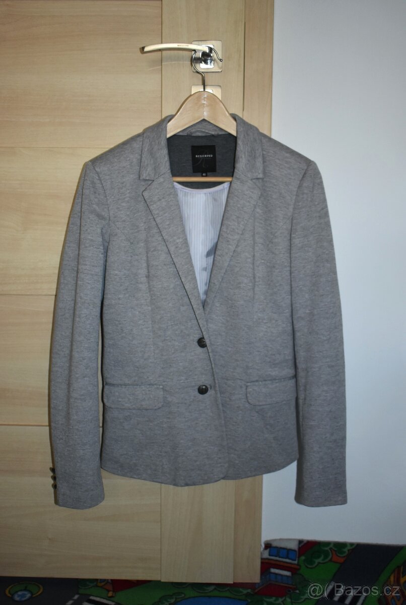 Prodám šedé dámské sako