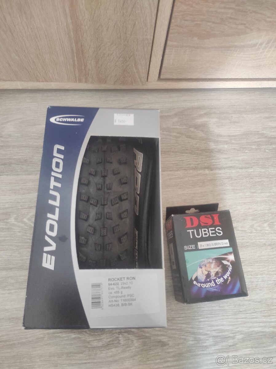 Nový pláště 29 + nový duše Schwalbe Rocket Ron
