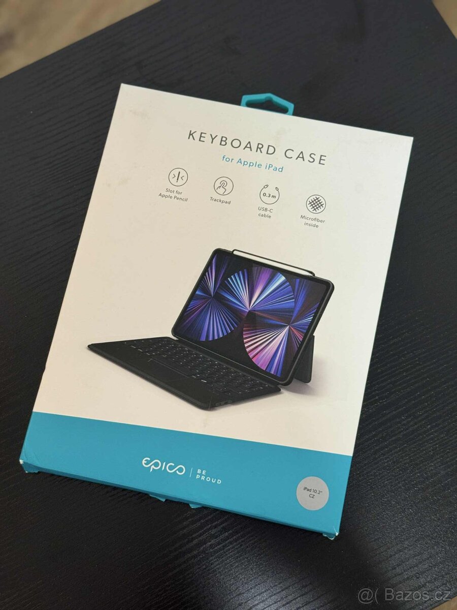 Pouzdro s klávesnicí Epico pro Apple iPad 10,2" černá