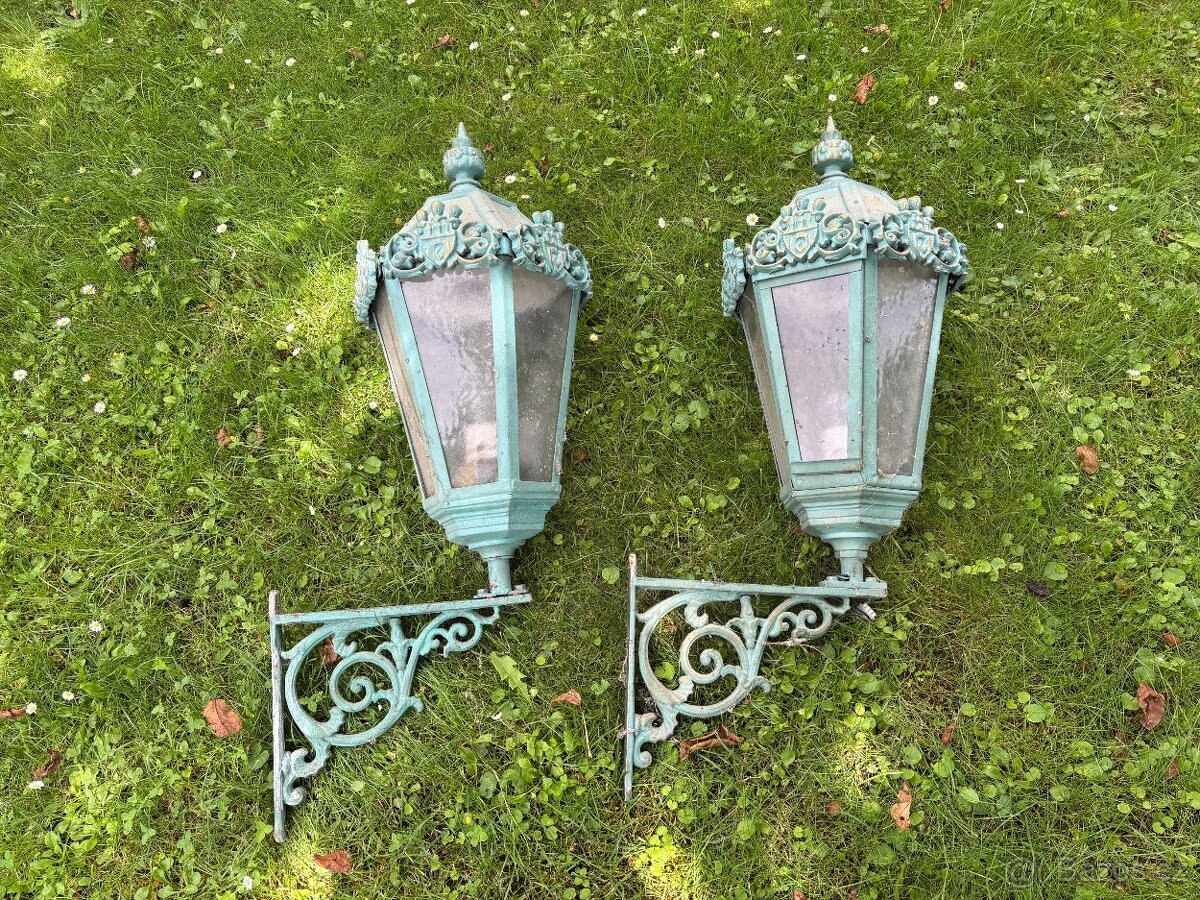 Lampy starožitné, venkovní