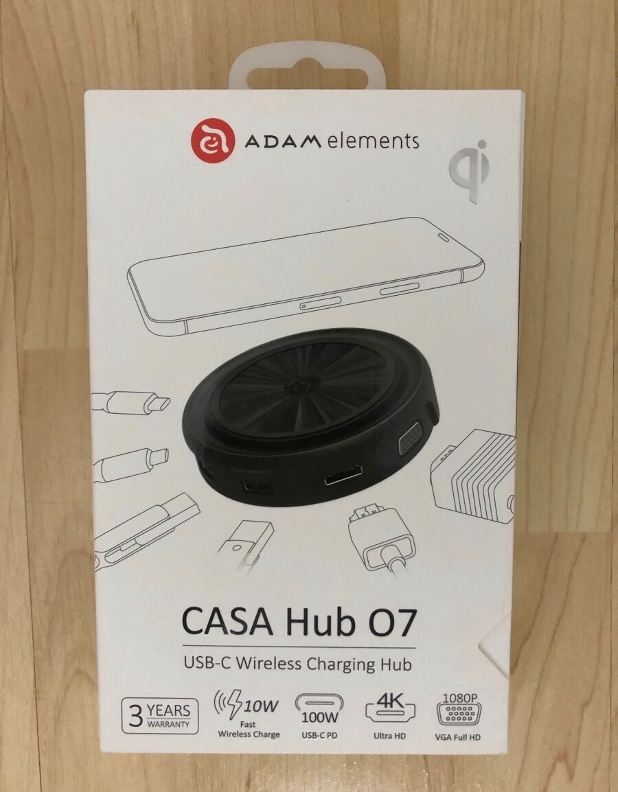 Nový hub/dokovací stanice s bezdrátovou nabíječkou