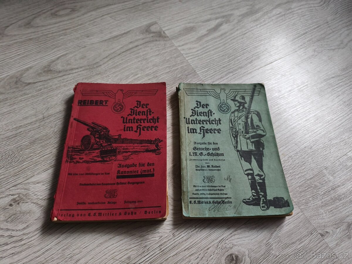 2 X PŘÍRUČKA REIBERT,WEHRMACHT A FLAK