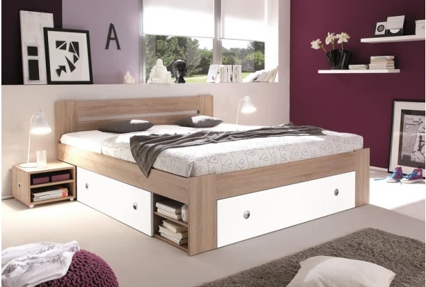 Manželská postel 180x200 KOMPLETNÍ PC 9000kč včetně ROŠTŮ