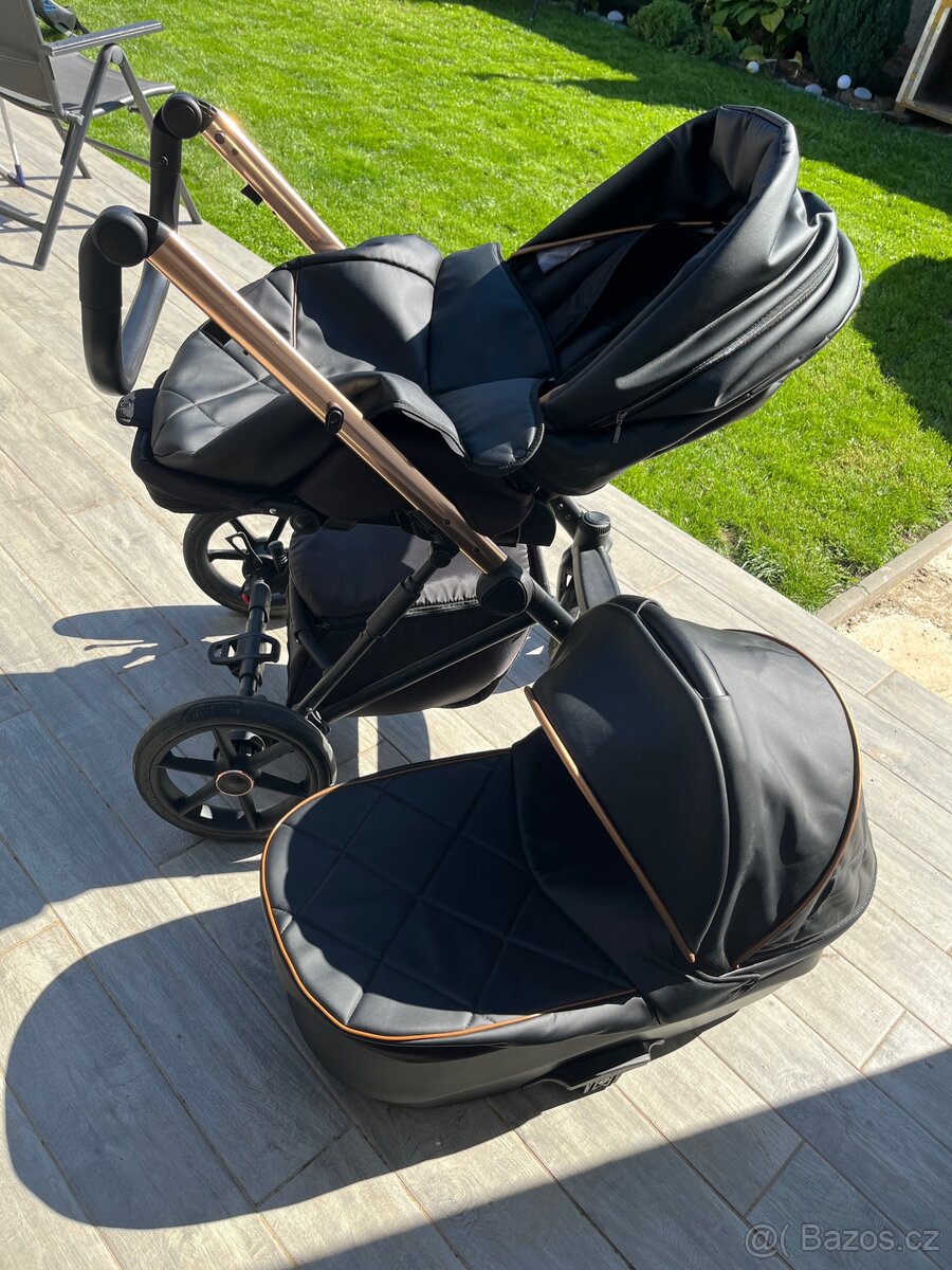 Kočárek Baby Paradise FX10 dvojkombinace + vajíčko + isofix