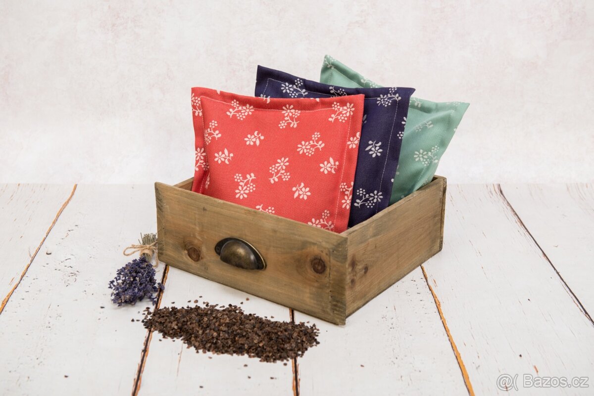 Nahřívací pohankový polštářek s levandulí