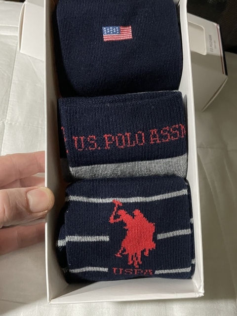 bavlněné ponožky 3 páry; NOVÉ; U.S. Polo ASSN. SOCKS.