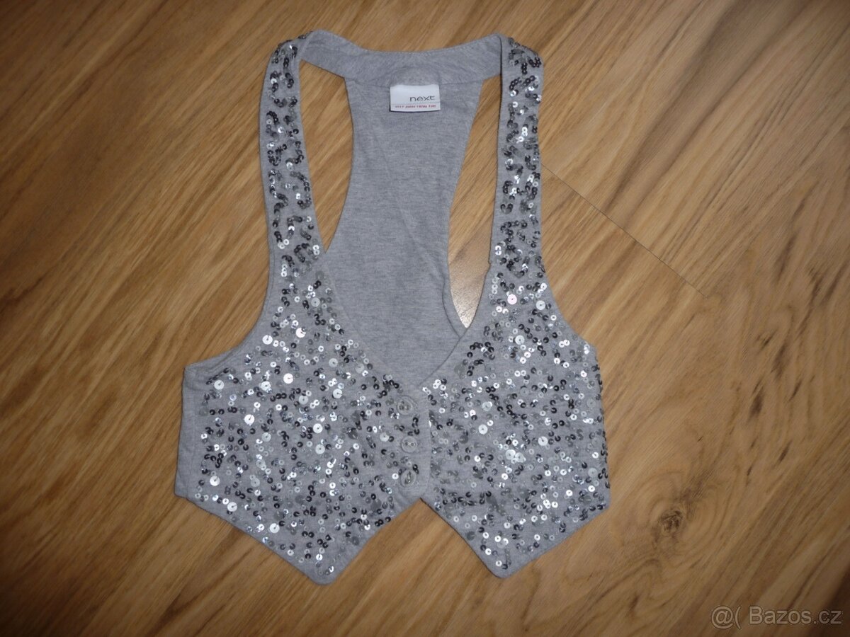 Šedá vesta NEXT na 5L- vel.110