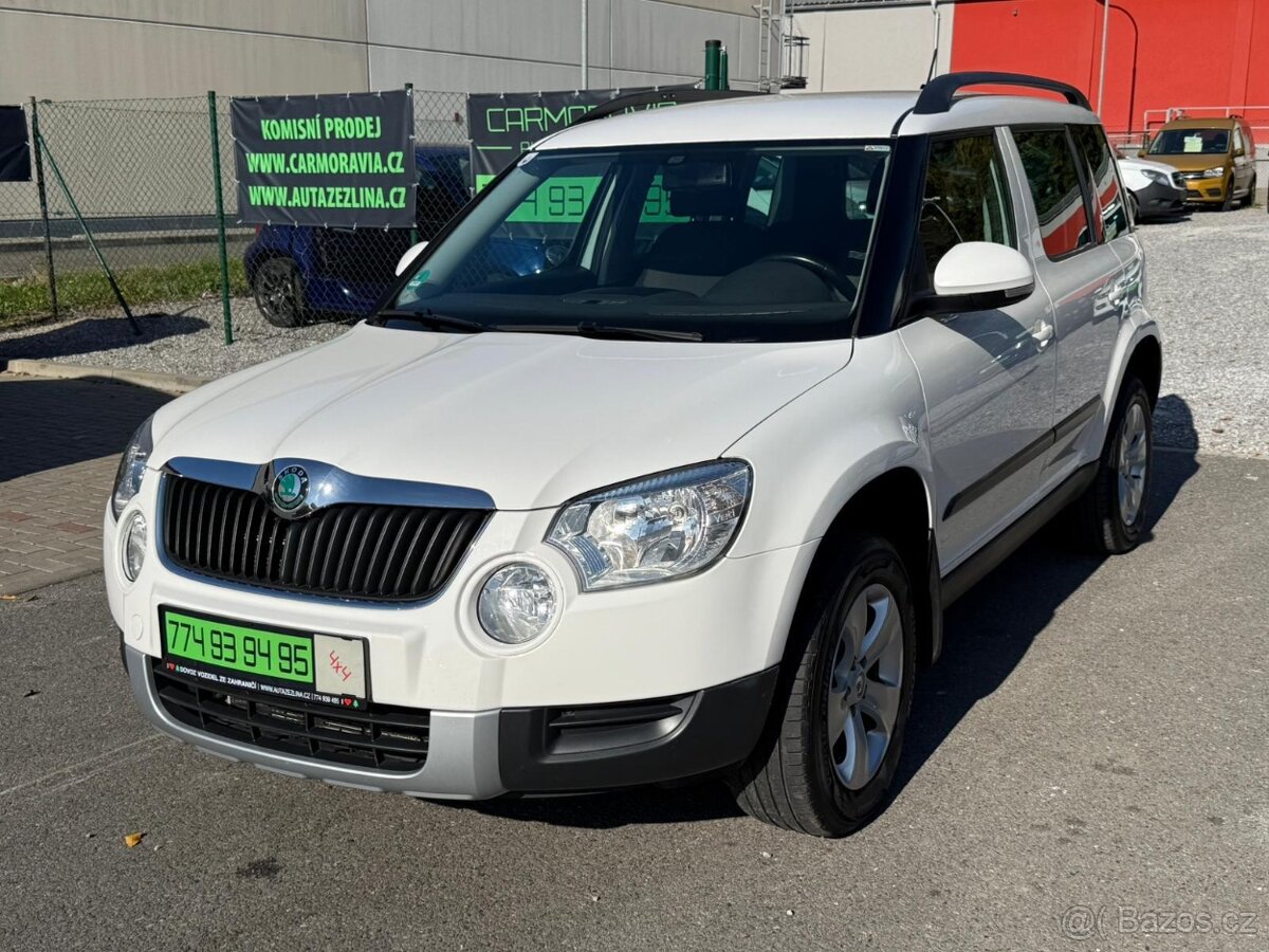 ►► ŠKODA YETI 2,0 TDI 4x4 - 81 kW, PARK. SENZORY, TAŽNÉ◄◄