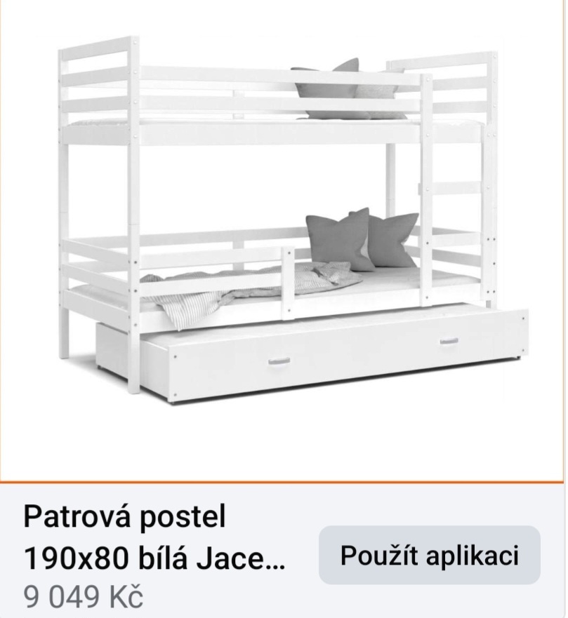Dětská postel.