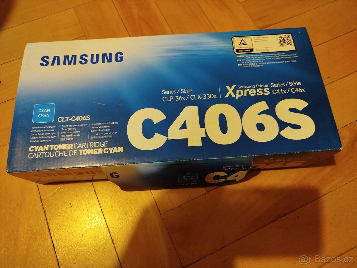 Samsung originální toner ST984A, CLT-C406S, C406S modrý