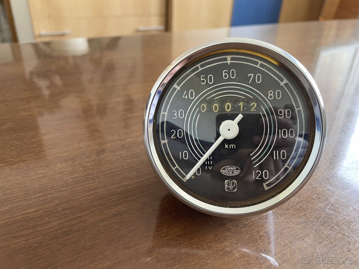 Jawa 250 353, r.v. 1954 půlbuben tachometr