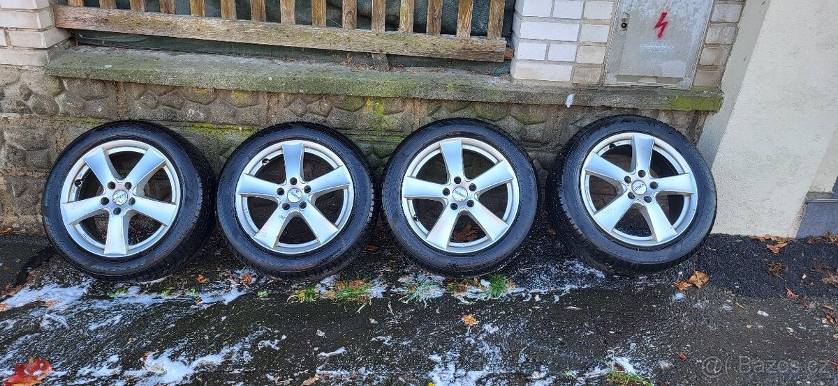4X alu kola DEZENT, 5X112, 17+pneu zimní NOKIAN 215/55 R17