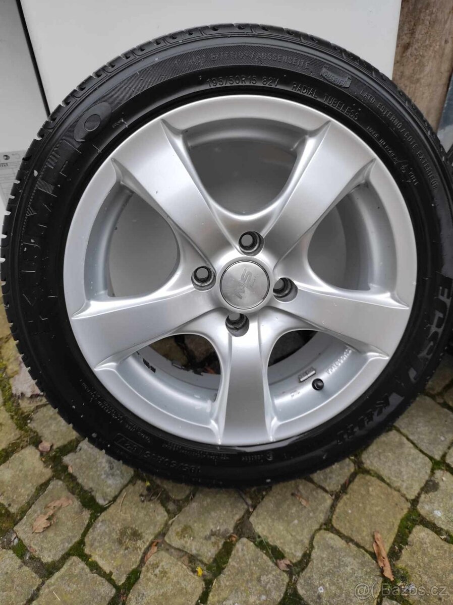Alu kola 6,5x15, 4x100, ET 35, sada 4 ks
