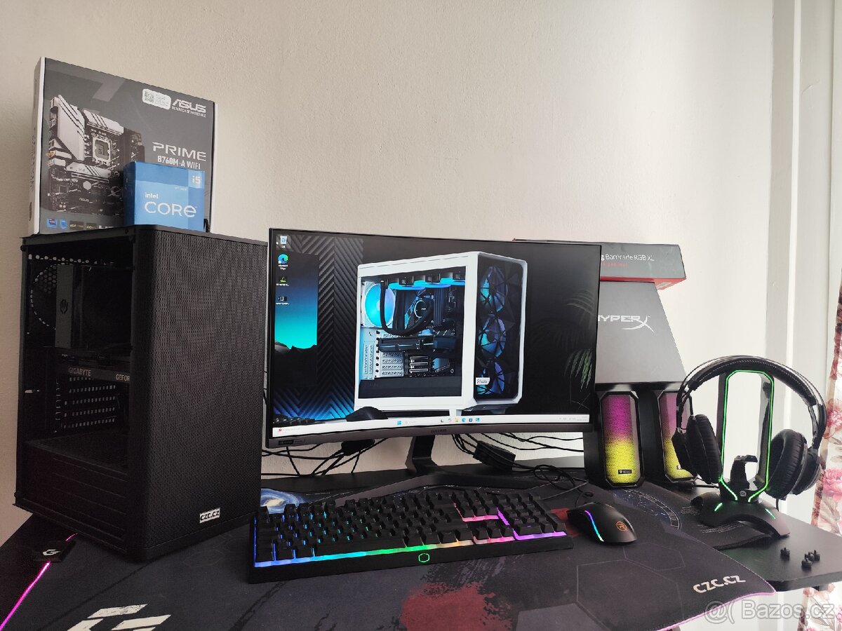 HERNÍ SET I5 12TH RTX 4060TI 32GB DDR5 MONITOR 240HZ 2TB SSD