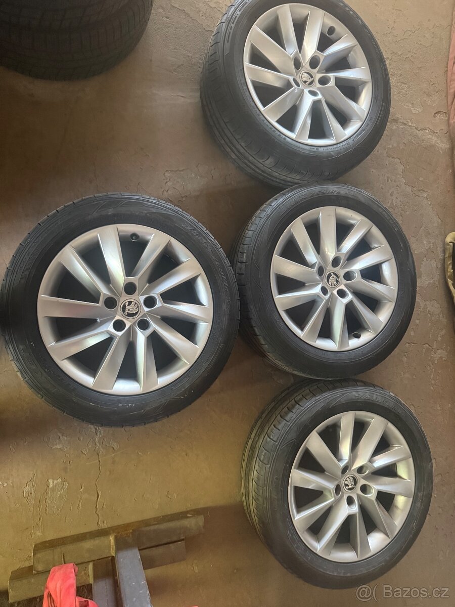 ALU Sada orig. Škoda Superb III R17