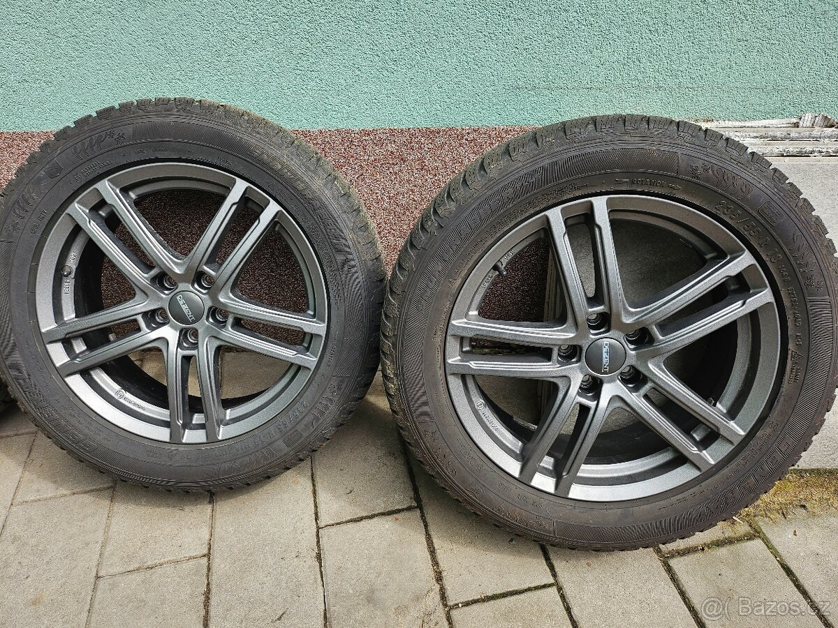 sada alu disků DEZENT graphite r 18 + zimní pneu