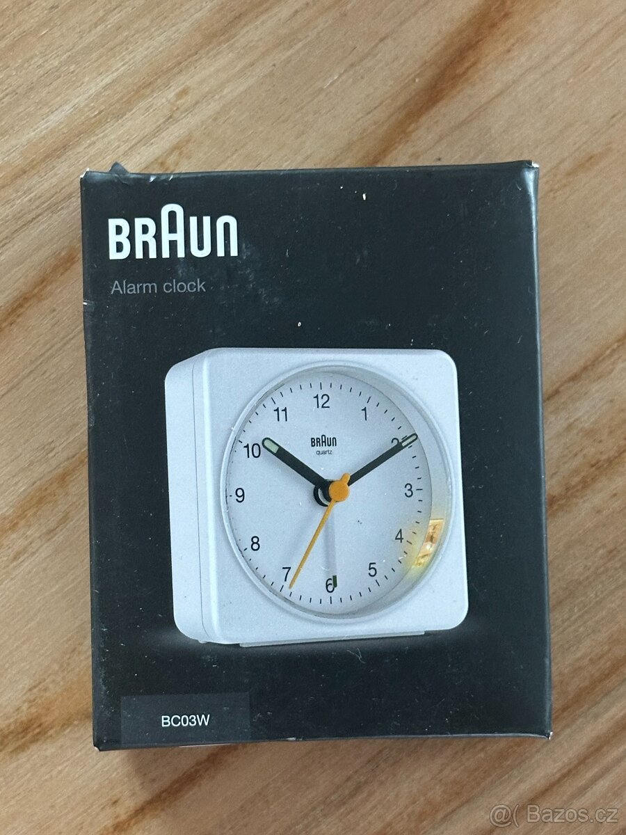 Nový budík Braun BC03W, PC 520,-