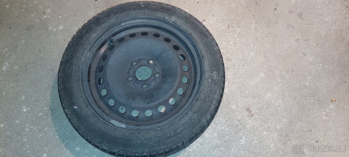 Ocelový disk 16", Goodyear 205/55 R16 7mm vzorek