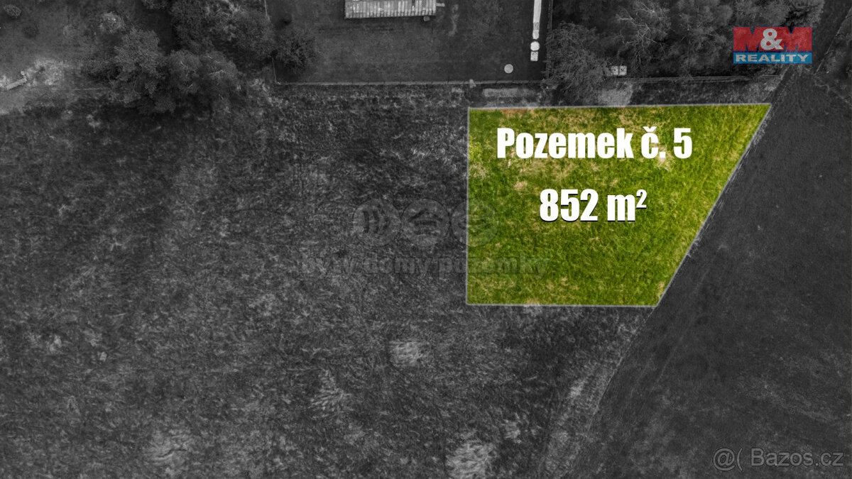 Prodej pozemku k bydlení, 852 m², Nový Oldřichov