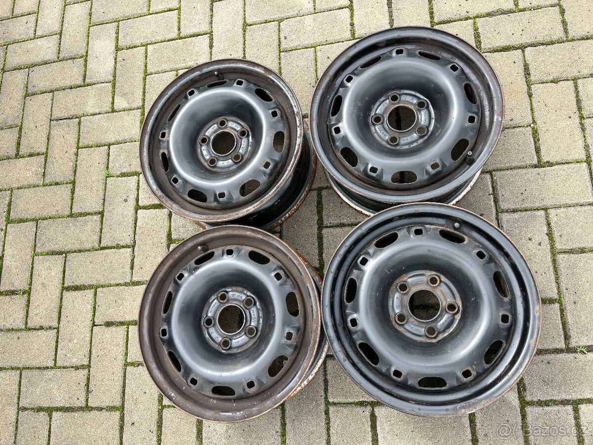4x plechový disky 5x100 R14