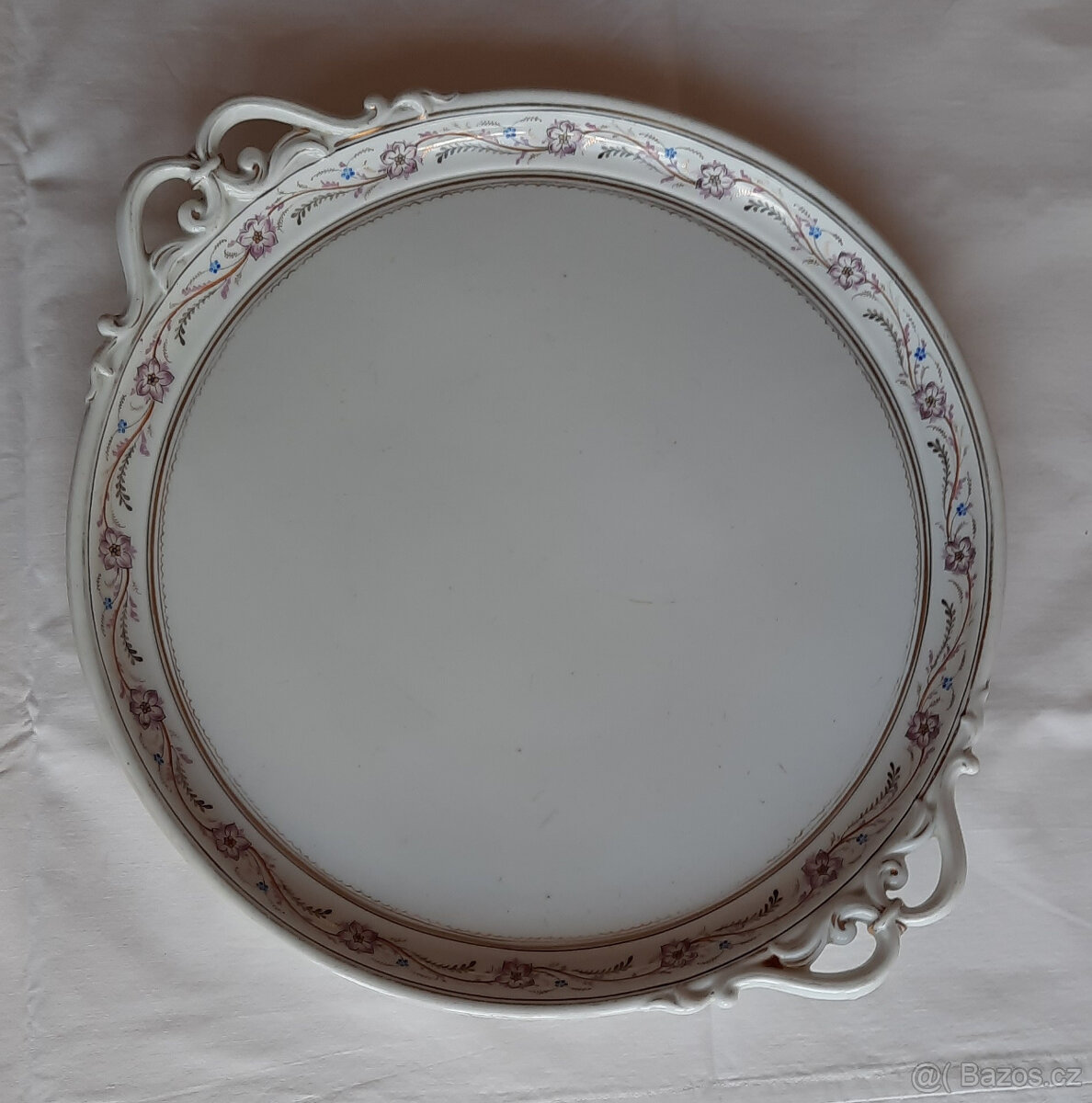 Krásný velký porcelánový tác (podnos)
