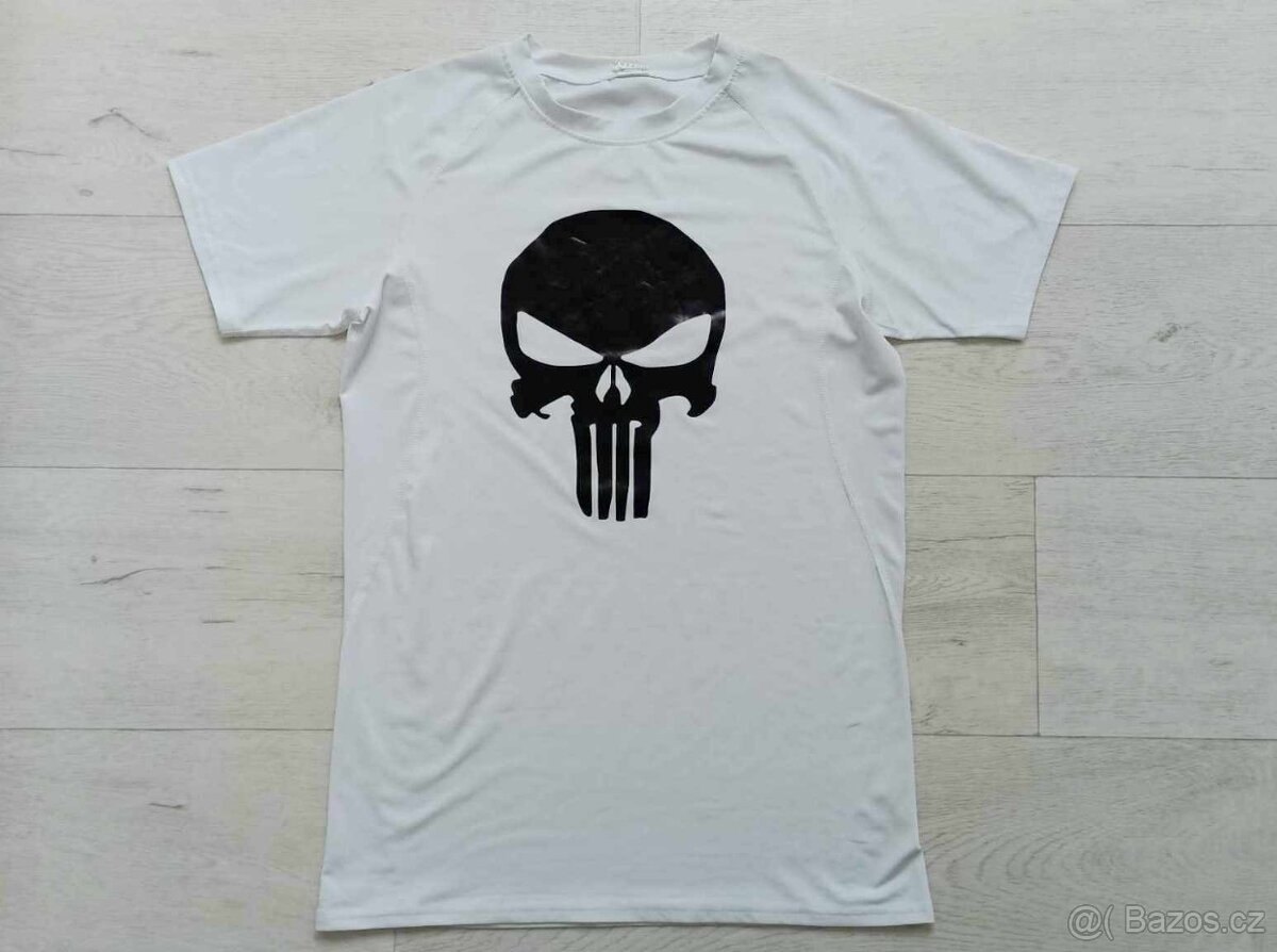Chlapecké / pánské triko Punisher bílé vel. S/M