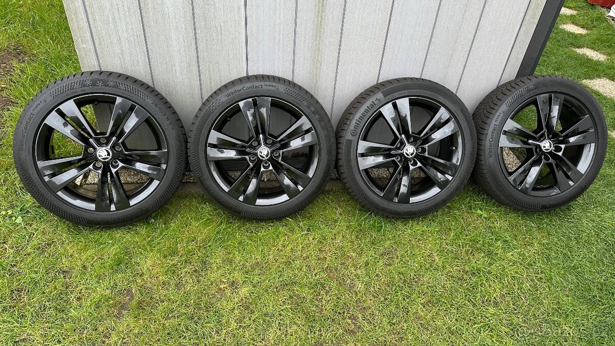 18" zimní sada Mytikas Škoda Karoq s Continental 215/50R18