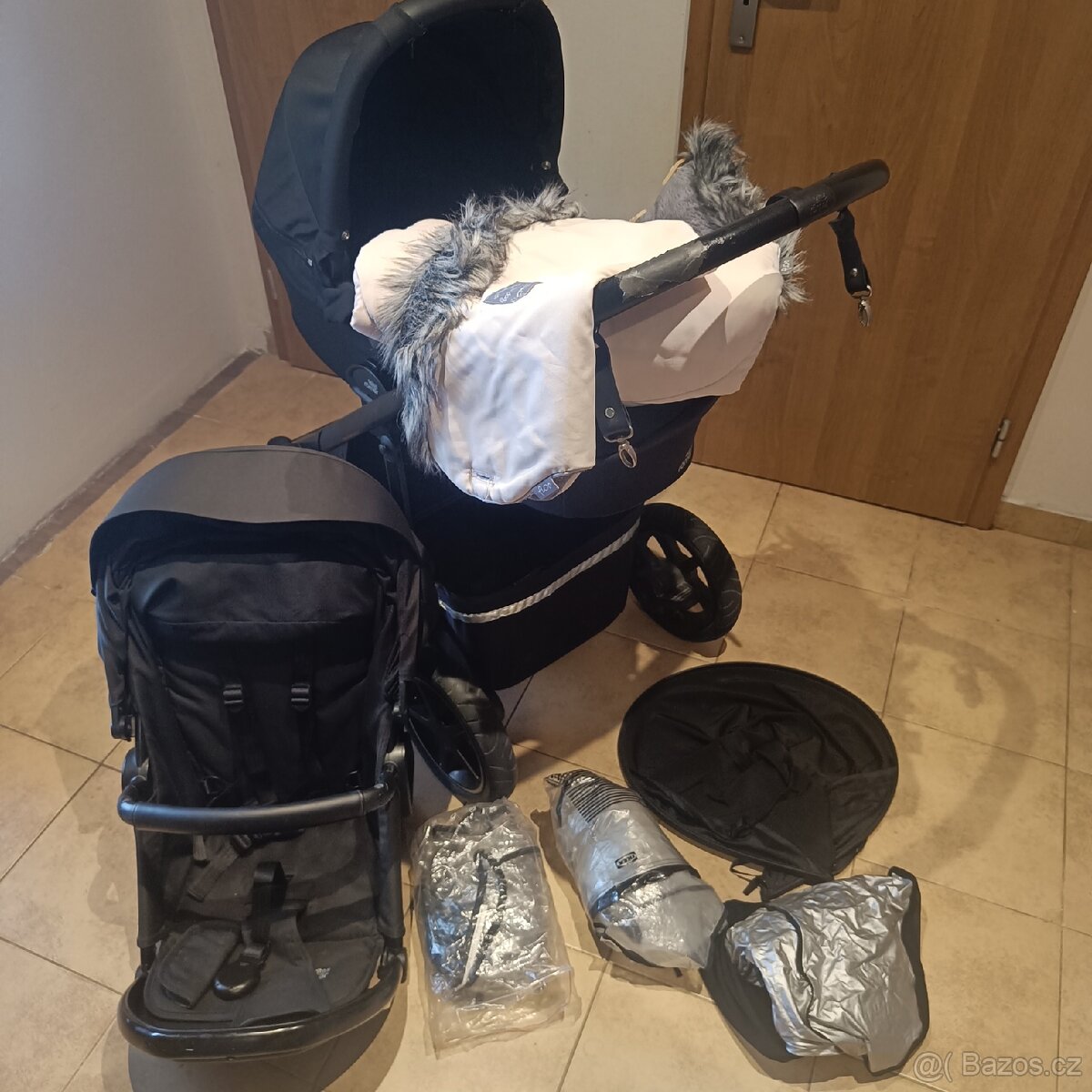 Kočárek Britax Römer Kočárek Smile III+Zimní fusak,rukávník