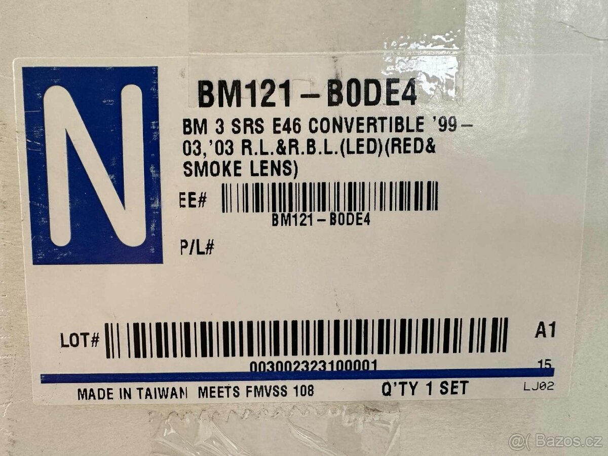 BMW 3 E46 kupé kabrio - zadní světla LED