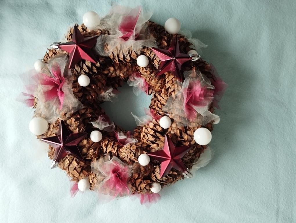 Vánoční věnec na dveře č. 4