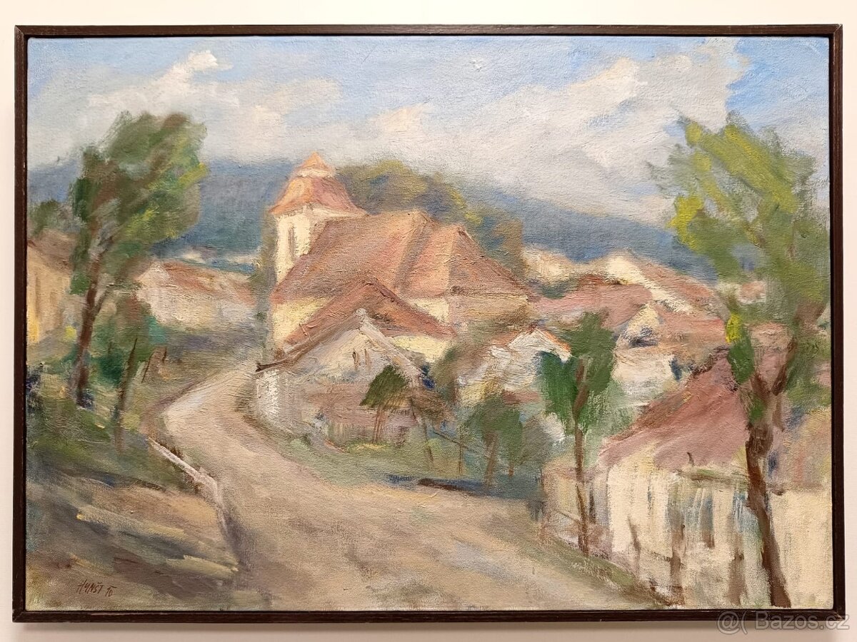 Obraz Jaromír Hynšt, Rychtářov, olej plátno 52x72