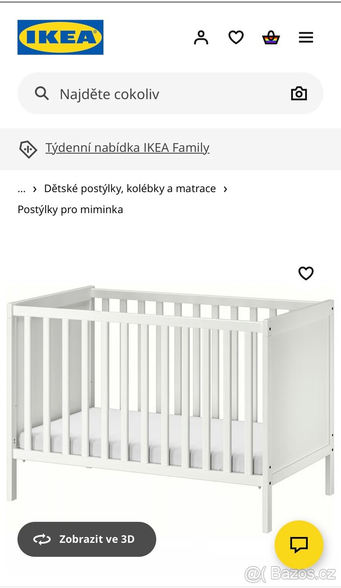 Dětská postýlka IKEA