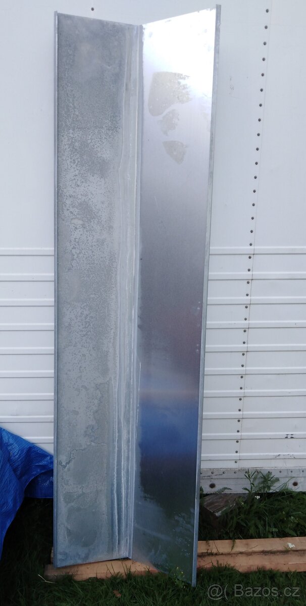 Pozink úžlabí, lem díly střecha