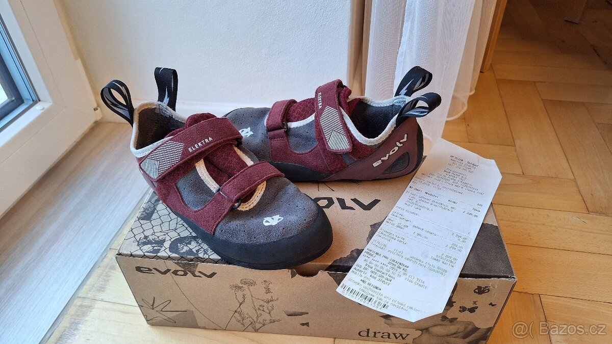 Dámské lezečky 39 EVOLV ELECTRA GREY/MERLOT