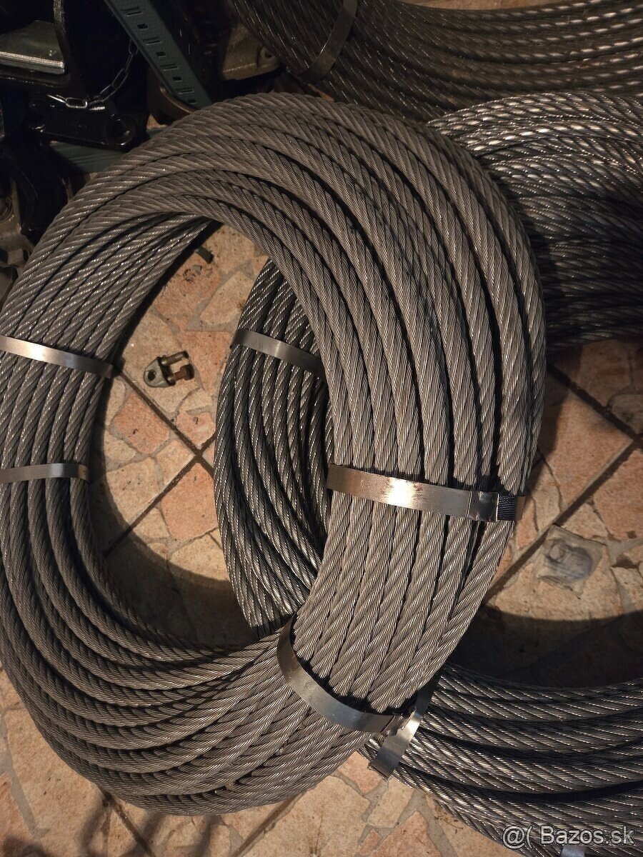 Prodam nové oceľové lano 14mm