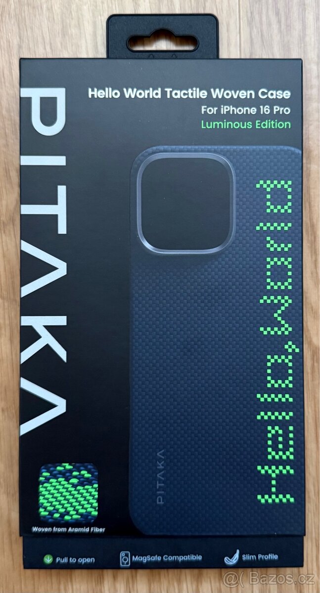 iPhone 16 Pro zadní kryt Pitaka. Nový.