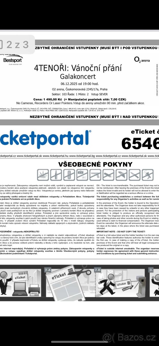 4 Tenoři Vánoční přání 6.12. O2 Arena