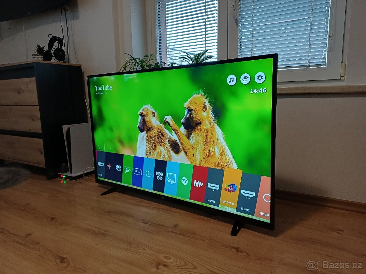 140cm, Smart 4K TV LG 55UJ620V,Wi-Fi, DVBT2
