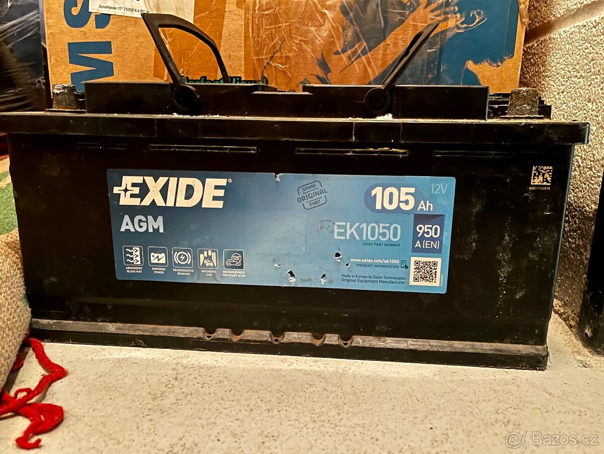 Trakční autobaterie AGM 105 Ah