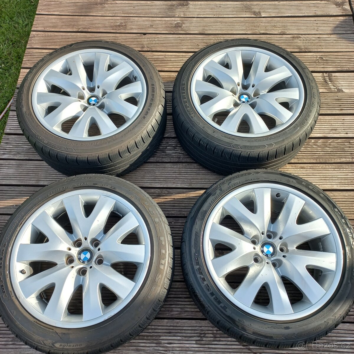 BMW Alu kola 126 Silver vč. pneu (sada)