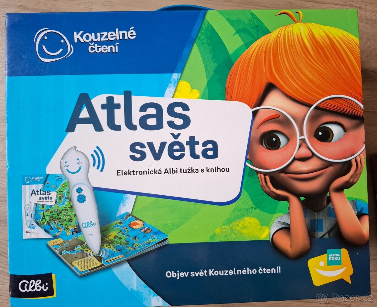 Albi tužka s Atlasem světa, puzze a 3D farma