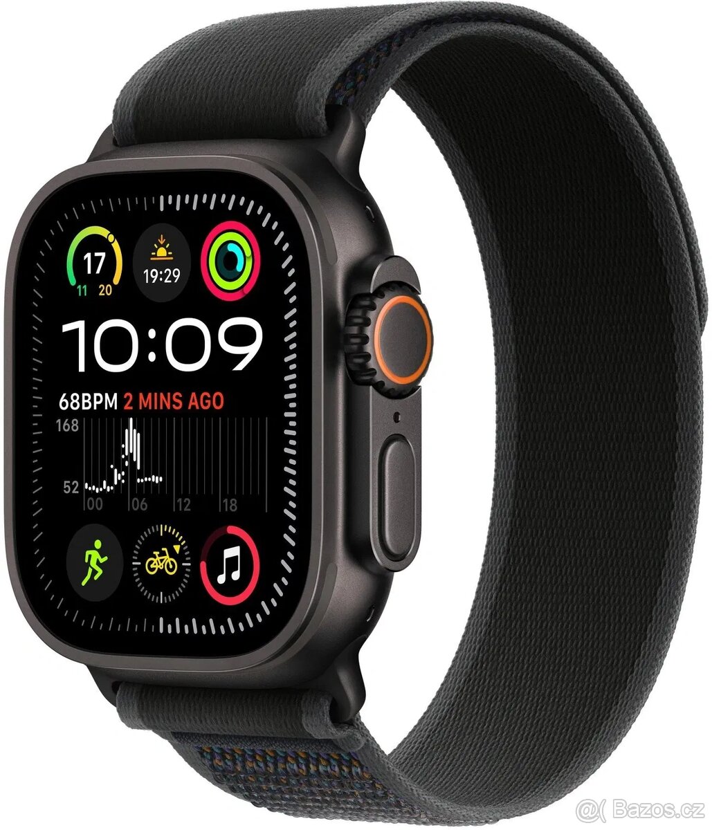 Apple Watch Ultra 2 49mm Černý titan s černým trailovým tahe