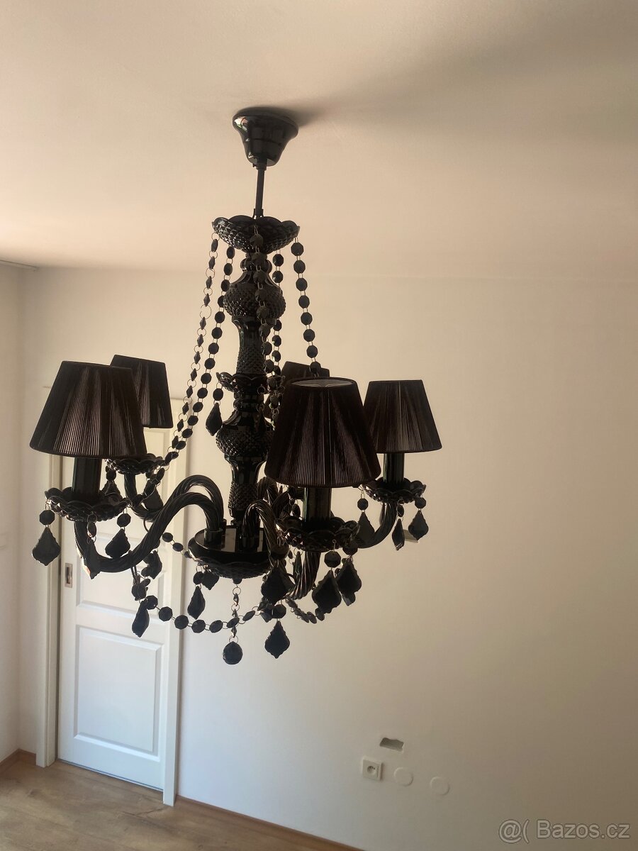 Lustr černý Glamour