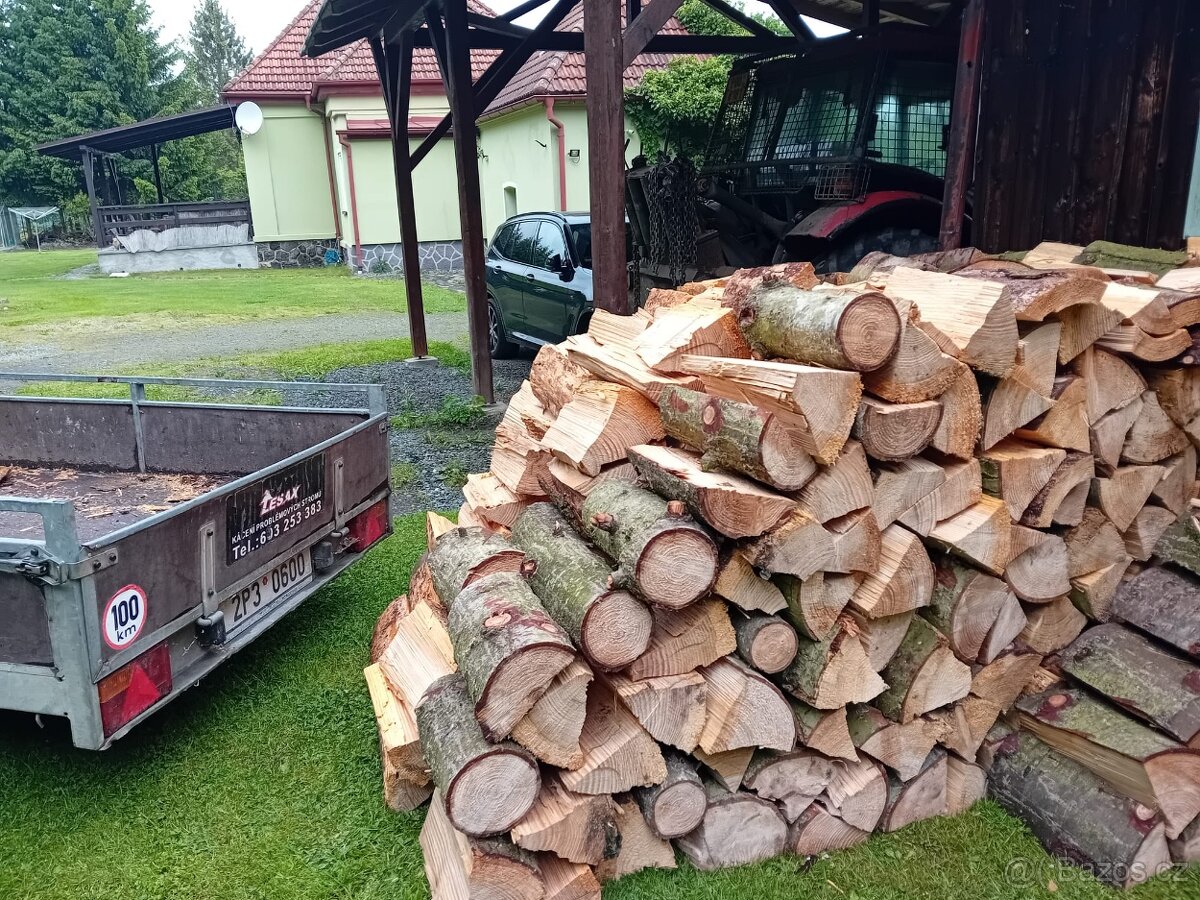 Rovnané, kvalitní, palivové dříví - jedle
