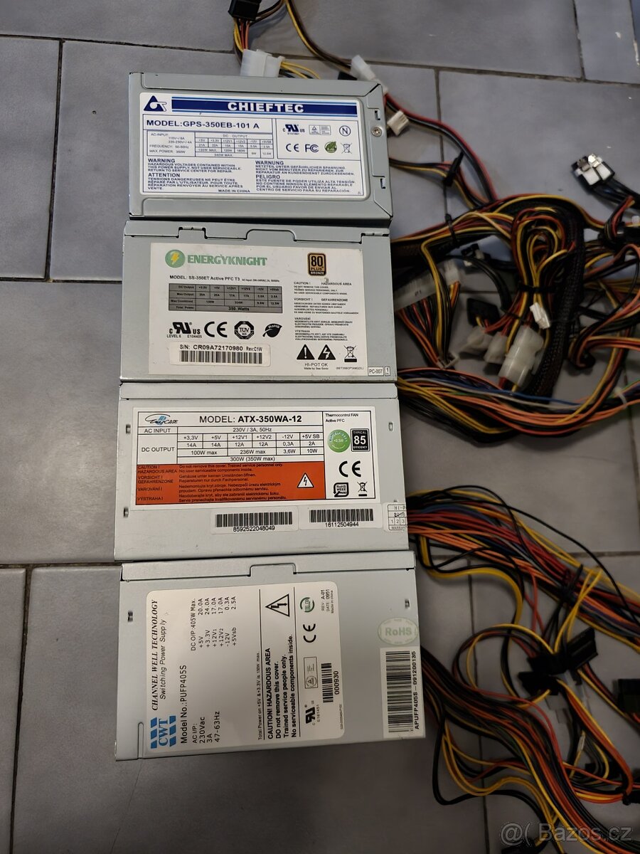 3x zdroj do pc 350w a 1x 405w.